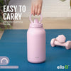 Ello Hydra 64oz Half Gallon Vacuum Insulated Stainless Steel Jug with Locking, Leak-Proof Lid and Soft Silicone Straw, Metal Reusable Water Bottle, Keeps Cold All Day