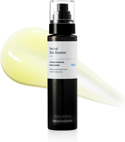 MEDITHERAPY Retinal Skin Booster Serum - Retinaldehído no irritante para principiantes para cara y cuerpo - Minimizador de poros de retinol antienvejecimiento para piel propensa a imperfecciones
