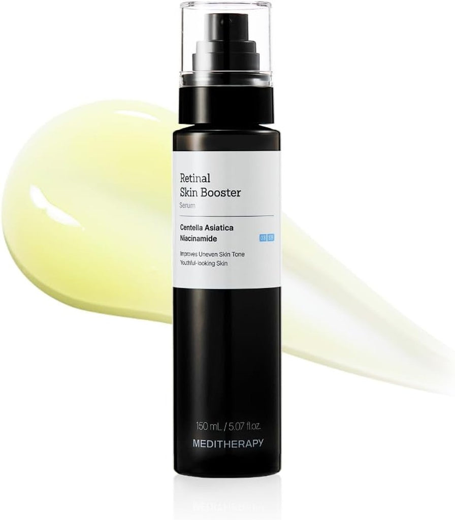 MEDITHERAPY Retinal Skin Booster Serum - Retinaldehído no irritante para principiantes para cara y cuerpo - Minimizador de poros de retinol antienvejecimiento para piel propensa a imperfecciones