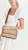 Tory Burch Women's T Monogram Jacquard Shoulder Bag, Hazel, Tan, Graphic, One Size