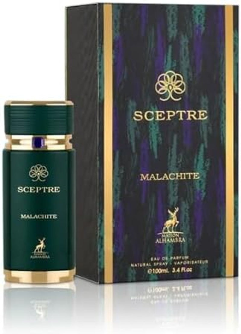 Maison Alhambra Sceptre Malachite Eau de Parfum en espray unisex, 3.4 onzas