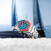 Spinnaker Dumas Men's Automatic GMT Dive Watch – Seiko NH34 Movement, 44mm Stainless Steel Case, Water Resistant 300m, Stainless Steel Bracelet, SP-5119