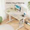 Marsail Electric Standing Desk, 40x24 Inch Adjustable Height Home Office Gaming Desk with 4 Memory Presets, Storage Bag, Stand-Up Desk for Computer Workstations. Headphone Hook,Cable Organizer