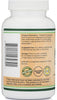 Double Wood Supplements Ashwagandha KSM 66 Organic and Clinically Studied Extract (600mg Per Serving, 120 Capsules, 60 Servings) Adaptogen Cortisol Manager for Women and Men