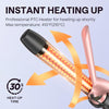 Wavytalk 5 in 1 Curling Wand Set, Dual Voltage Curling Iron Set with 5 Interchangeable Barrels Included A Thermal Brush, A Hair Crimper and 3 Ceramic Curling Wands(0.5