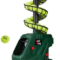 Furlihong 3819BH - Máquina portátil de pelotas de tenis - 5 ángulos ajustables, 2 niveles