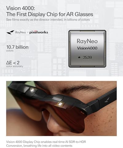 RayNeo Air 4 Pro - Lentes AR/XR (201" HDR10, 120Hz, 3D)