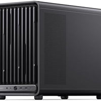 JONSBO D33 Black Micro ATX PC Case,High Airflow MATX case with Tempered Glass Panel,9 Fan Positions,High Compatibility,Supports MATX BTF MB, 435mm GPU/360AIO/172mm Air Cooler,ATX/SFX PSU,Black