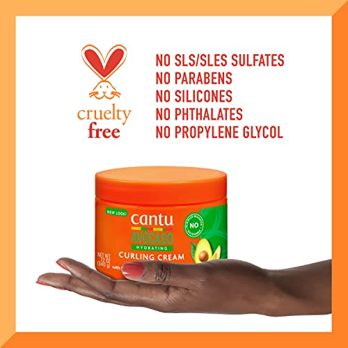 Cantu Avocado Hydrating Curling Cream, 12 oz (Pack of 2)