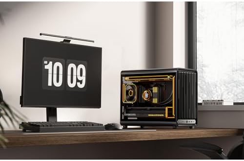 JONSBO D33 Black Micro ATX PC Case,High Airflow MATX case with Tempered Glass Panel,9 Fan Positions,High Compatibility,Supports MATX BTF MB, 435mm GPU/360AIO/172mm Air Cooler,ATX/SFX PSU,Black