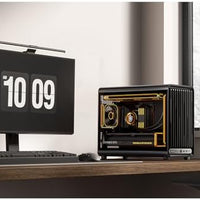 JONSBO D33 Black Micro ATX PC Case,High Airflow MATX case with Tempered Glass Panel,9 Fan Positions,High Compatibility,Supports MATX BTF MB, 435mm GPU/360AIO/172mm Air Cooler,ATX/SFX PSU,Black