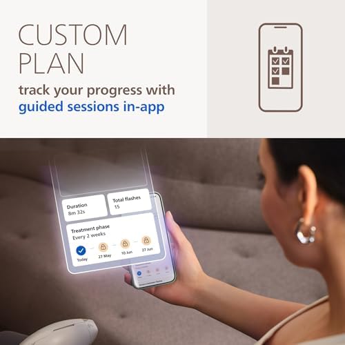 Philips Lumea 8000 Series IPL Hair Removal Device, Permanent Laser Hair Reduction for Women & Men, Easy and Comfortable Use at Home, SenseIQ, 3 Attachments for Body, Face, Intimate, BRI937/03