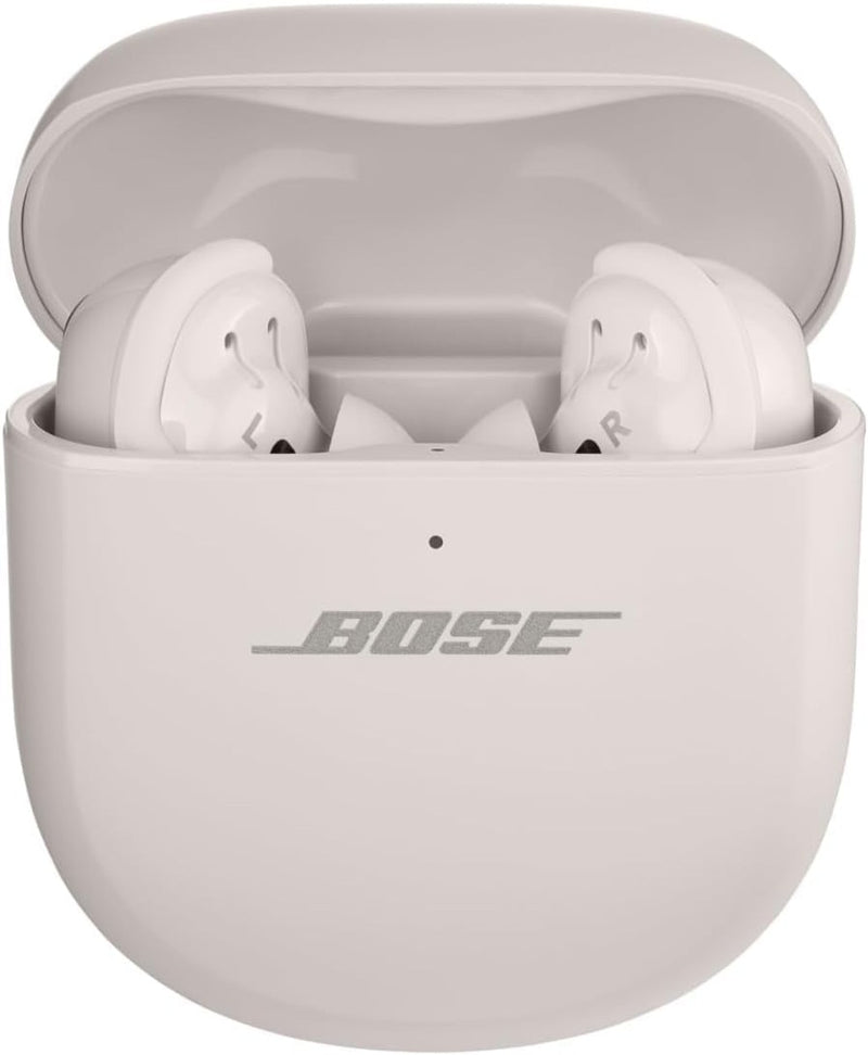 Bose QuietComfort Ultra Bluetooth Earbuds, Wireless Earbuds with Spatial Audio and World-Class Active Noise Cancellation, Deep Bass, Up to 6 Hours of Playtime, White Smoke