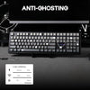 EPOMAKER Aula F108 Wireless Gaming Keyboard, Full Size Mechanical Keyboard with 4000mAh Battery, 108 Hot-Swappable and Programmable Keys, RGB Backlight, for Mac/PC/Android (Black Gradient)