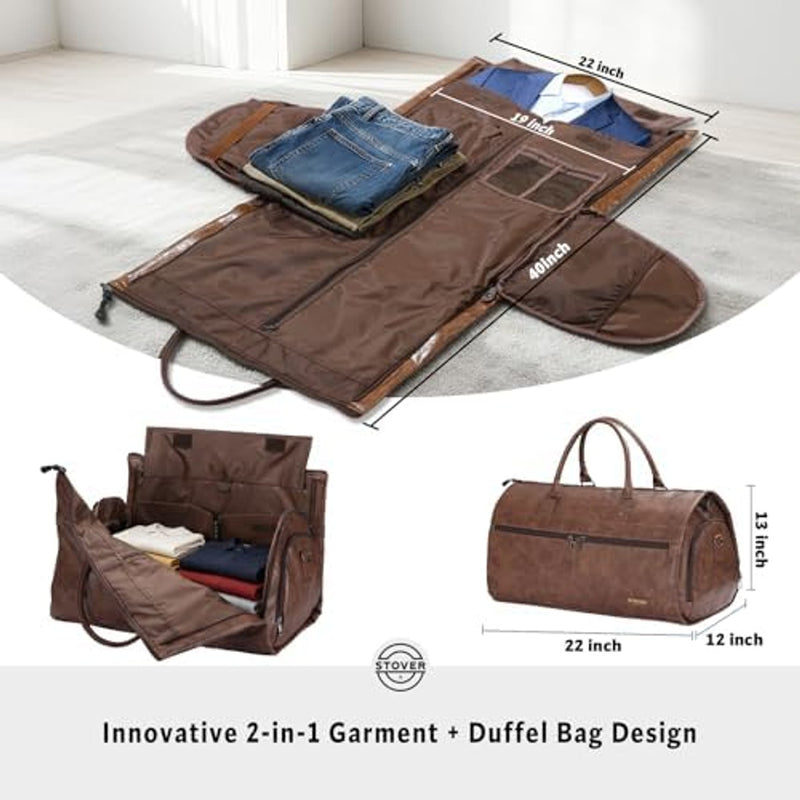 STOVER Garment Travel Duffle Bag, Large 2-in-1