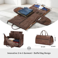 STOVER Garment Travel Duffle Bag, Large 2-in-1