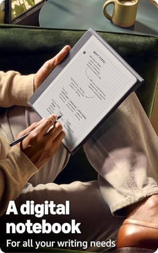 Like-New Amazon Kindle Scribe (32GB) - Your notes, documents and books, all in one place. With built-in AI notebook summarization. Includes Premium Pen - Tungsten