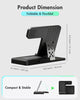 Wireless Charger iPhone Charging Station: 3 in 1 Charger Stand Multiple Devices for Apple - iPhone 16e 16 15 14 Pro Max 13 12 11 - Watch 10 9 8 7 6 5 4 3 2 SE and Ultra Series - Airpods 4 3 2 Pro