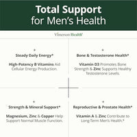 Visita la tienda de Vimerson Health Suplemento multivitamínico multimineral diario para hombres - Vitaminas A, C, E, D, B1, B2, B3, B5, B6, B12. Magnesio, biotina, espirulina, zinc. Antioxidante completo, energía e inmunológica. 60 cápsulas