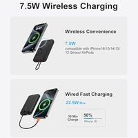 AsperX Magnetic Power Bank, 10,000mAh