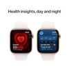 Apple Watch Series 10 [GPS + Cellular 42mm case] Smartwatch with Rose Gold Aluminium Case with Light Blush Sport Band - S/M. Fitness Tracker, ECG App, Always-On Retina Display, Water Resistant