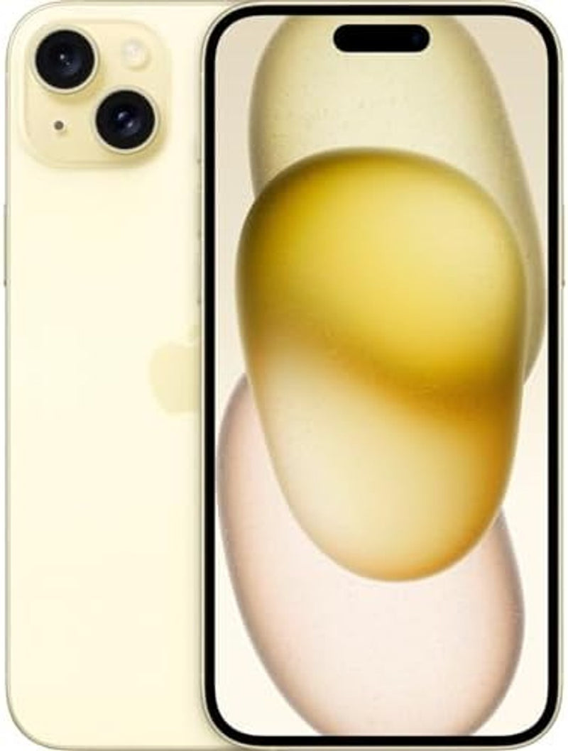 Renewed Apple iPhone 15 Plus, 128GB, Yellow - Unlocked (Renewed Premium)