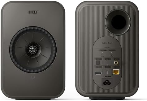 KEF LSX II LT Wireless HiFi Speakers (Graphite Grey, Pair)