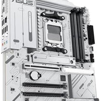 ASUS X870 MAX GAMING WIFI7 W AMD AM5 ATX Motherboard, 8-layer White PCB, 12+2+1 80A DrMOS, DDR5, PCIe 5.0 x16 Q-Release, 3x M.2, Wi-Fi 7 Q-Antenna, USB4® Type-C®, 2.5Gb LAN, BIOS FlashBack™, Aura Sync
