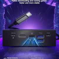 JSAUX Docking Station for ROG Xbox Ally X (2025)/ROG Ally X/ROG Ally/Steam Deck/Legion Go/Legion Go S, 6-in-1 Dock with HDMI 4K@120Hz, Gigabit Ethernet, USB A & USB C 3.2 Gen 1, 100W Charging - HB0609
