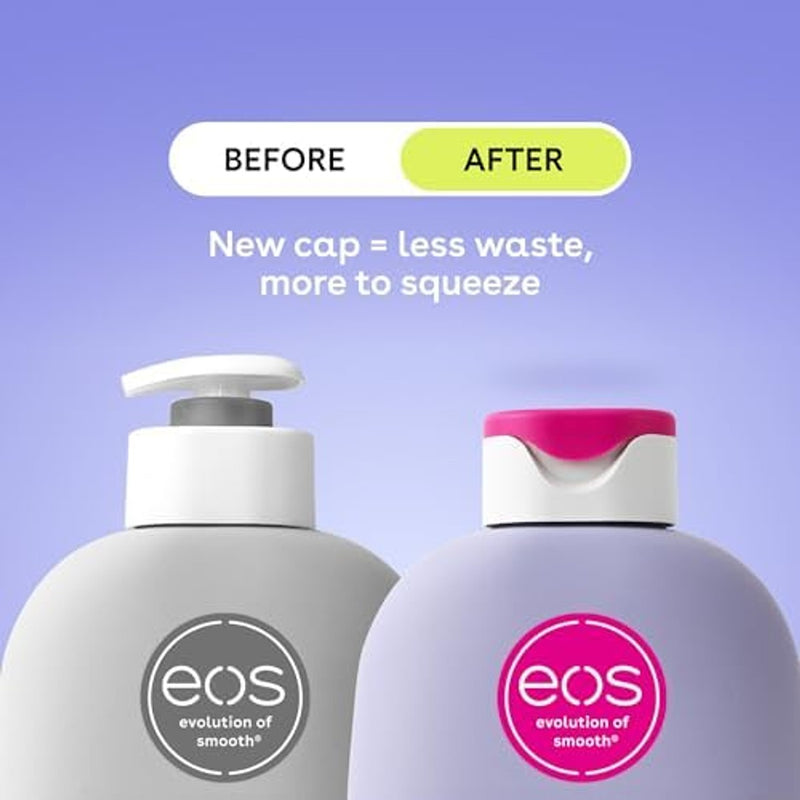 eos Shea Better Loción corporal Vanilla Cashmere, cuidado de la piel con humedad las 24 horas, ligera y no grasosa, karité natural, vegano, loción corporal de vainilla, 16 onzas líquidas