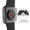 Misxi 2 Pack Hard PC Case with Tempered Glass Screen Protector Compatible with Apple Watch Series 9 (2023) Series 8 Series 7 41mm, Ultra-Thin Scratch Resistant Cover for iWatch S9/S8/S7, Black