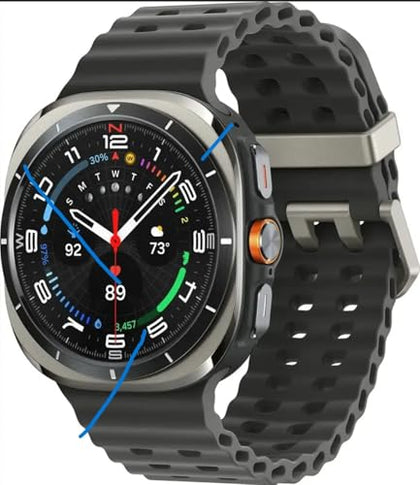 Samsung Watch 7 Ultra 2025 LTE Ai (47mm) SM-L705F Latino Version (Tmobile Mint Tello & Global), Rate Tracking, Sleep Fitness Tracker, GPS (Titanium Silver/Black Band SM-L705FZS1GTO)