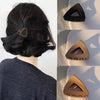 Stylish Medium Small 1.6-Inch Triangle Hair Claw Clips - Set of 4 - Perfect for Long, Short, Thick, and Thin Hair - Versatile Hair Styling Accessories for Women and Girls (Matte White,Tan,Brown,Black)