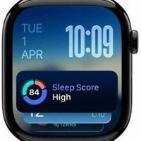 Apple Watch Series 11 [GPS 42mm] Smartwatch with Jet Black Aluminum Case with Black Sport Band - S/M. Sleep Score, Fitness Tracker, Health Monitoring, Always-On Display, Water Resistant