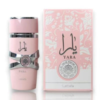 Lattafa Perfumes Yara Pink and Asad Bourbon Eau de Parfum, 100ml, 2 Pack Bundle