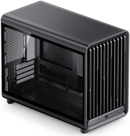 JONSBO D33 Black Micro ATX PC Case,High Airflow MATX case with Tempered Glass Panel,9 Fan Positions,High Compatibility,Supports MATX BTF MB, 435mm GPU/360AIO/172mm Air Cooler,ATX/SFX PSU,Black