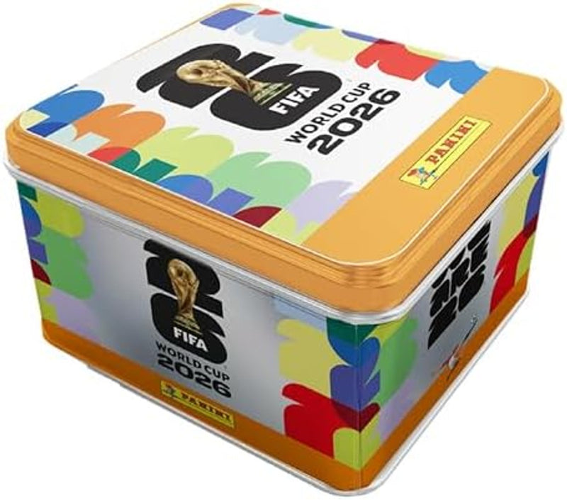 Panini colección exclusiva de Amazon - Álbum de tapa dura + Lata con 50 paquetes de cromos