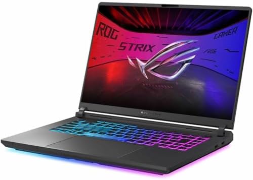 ASUS ROG Strix G16 (2025) Gaming Laptop, 16” ROG Nebula Display 16:10 2.5K 240Hz/3ms, NVIDIA® GeForce RTX™ 5060 Laptop GPU, Intel® Core™ Ultra 9 Processor 275HX, 32GB DDR5, 1TB PCIe SSD, Wi-Fi 7