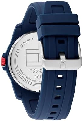 Reloj Tommy Hilfiger 3-Hand Quartz - Correa de Silicona 44mm (Azul)