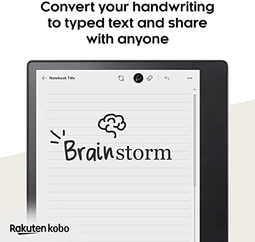 Kobo Elipsa 2E | eReader | 10.3” Glare-Free Touchscreen with ComfortLight PRO | Includes Kobo Stylus 2 | Adjustable Brightness | Wi-Fi | Carta E Ink Technology | 32GB of Storage