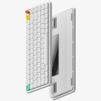 nuphy Air75 V3 Low Profile Mechanical Keyboard, 75% Custom Hot Swappable Wireless Keyboard with Gasket Mount, RGB Backlit, Multi-Device Bluetooth/2.4GHz/USB-C for Mac Windows, White-Brown Nano Switch
