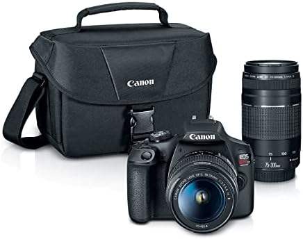Canon EOS Rebel T7 DSLR Camera Double Zoom Lens Kit