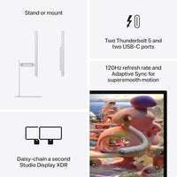 Apple Studio Display XDR: Standard Glass, Tilt- and Height-Adjustable Stand