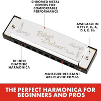 Fender Blues Deluxe Harmonica, Guitar Accessories, Key of C