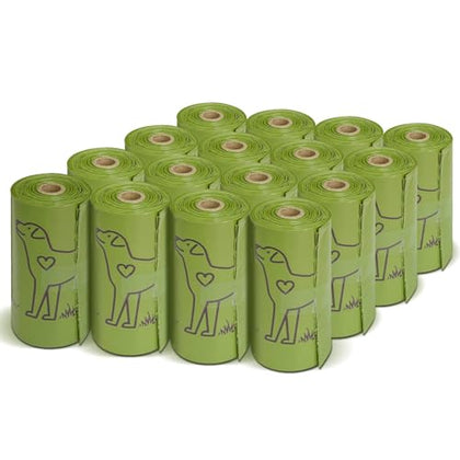 240 Count 13” x 9”Dog Poop Bags Rolls, Leakproof Strong & Sturdy Waste Bags for Doggie Cat Pet
