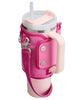 Stanley All Day Quencher Carry All for 40 oz Tumbler with Handle | Crossbody Bag with Phone Holder Pocket, Card Sleeve & Detachable Strap | Water Bottle Carrier Bag | BPA-Free | Peony