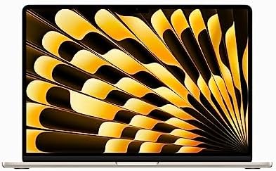 2023 Apple MacBook Air with Apple M2 Chip with 8-Core CPU/10-Core GPU (15-inch, 16GB RAM, 1TB SSD Storage) (QWERTY English) Starlight (Renewed)