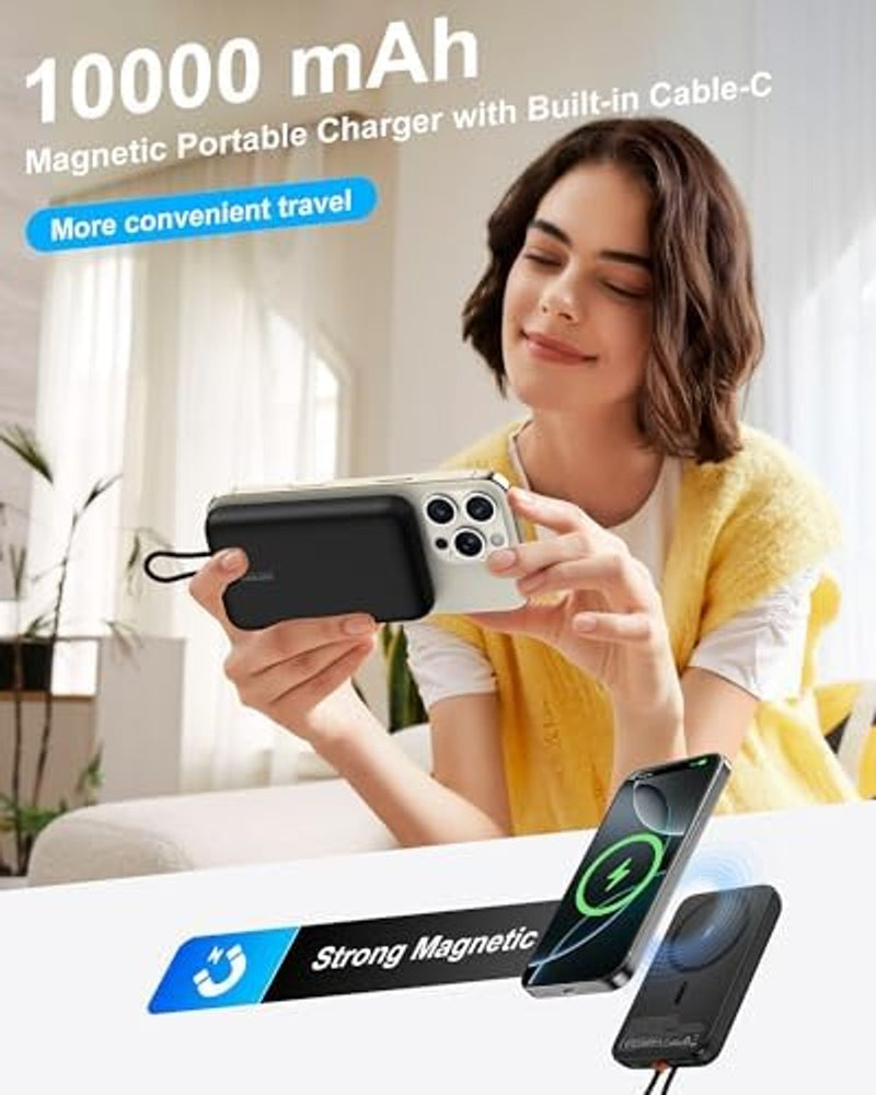 AsperX Magnetic Power Bank, 10,000mAh