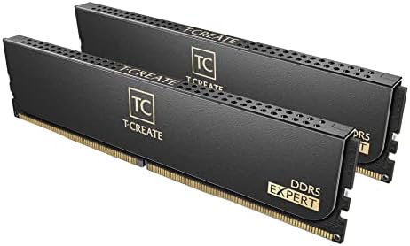 TEAMGROUP T-Create Expert Overclocking 10L DDR5 32GB Kit (2 x 16GB) 6000MHz (PC5-48000) CL38 Intel XMP 3.0 & AMD EXPO Compatible Desktop Memory Module Ram - CTCED532G6000HC38ADC01