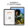 Apple iPad Air 13-inch (M2): Built for Apple Intelligence, Liquid Retina Display, 128GB, 12MP Front/Back Camera, Wi-Fi 6E, Touch ID, All-Day Battery Life — Purple